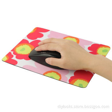Poppy Flower Pattern Ultra Slim Gel and Cloth Mouse PadNew